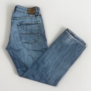 Lucky Brand 221 Straight Leg Jeans 34x30 Blue Medium Wash Denim USA Men’s